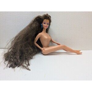 Barbie Mattel Totally Hair Teresa Fashion Doll Brunette Nude Vintage 90s TLC